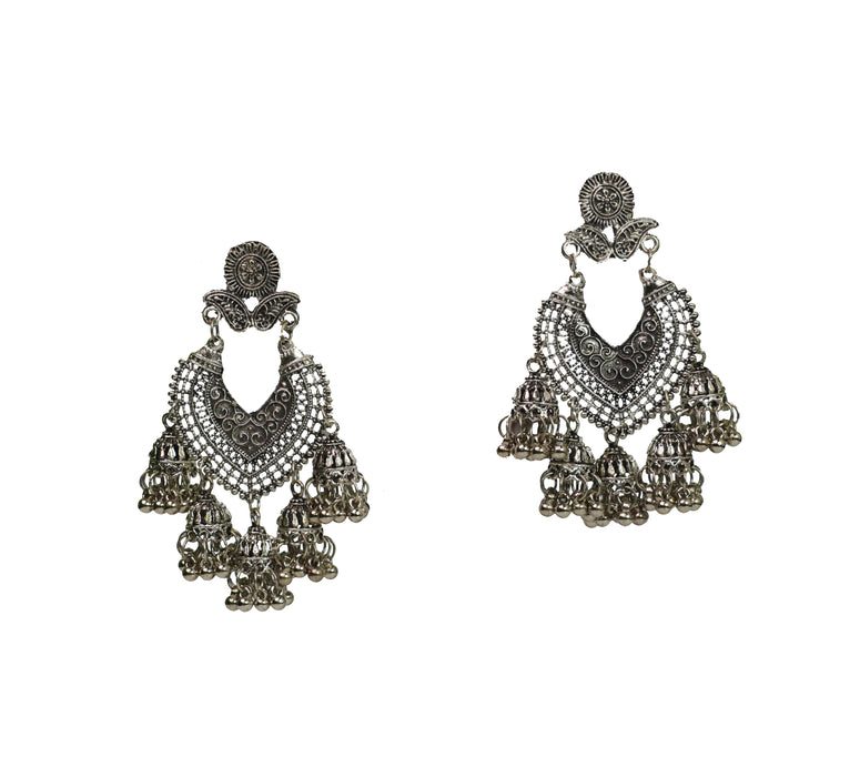 Oxidized Jhumka Earrings for Women and Girls-UFH220