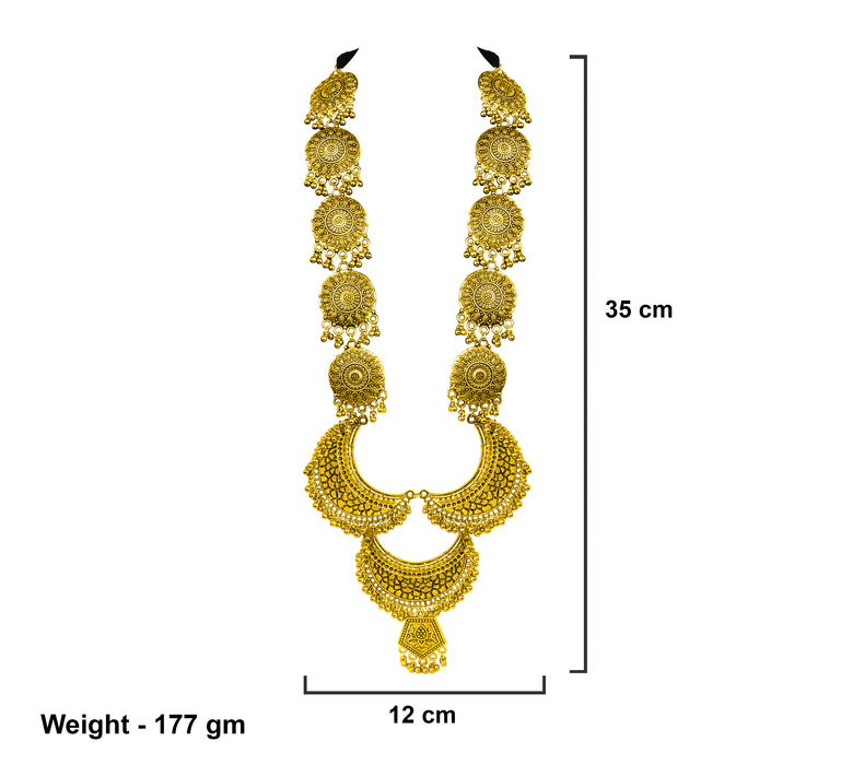 Silver / Golden Oxidised Statement Necklace for Women and Girls-RB225