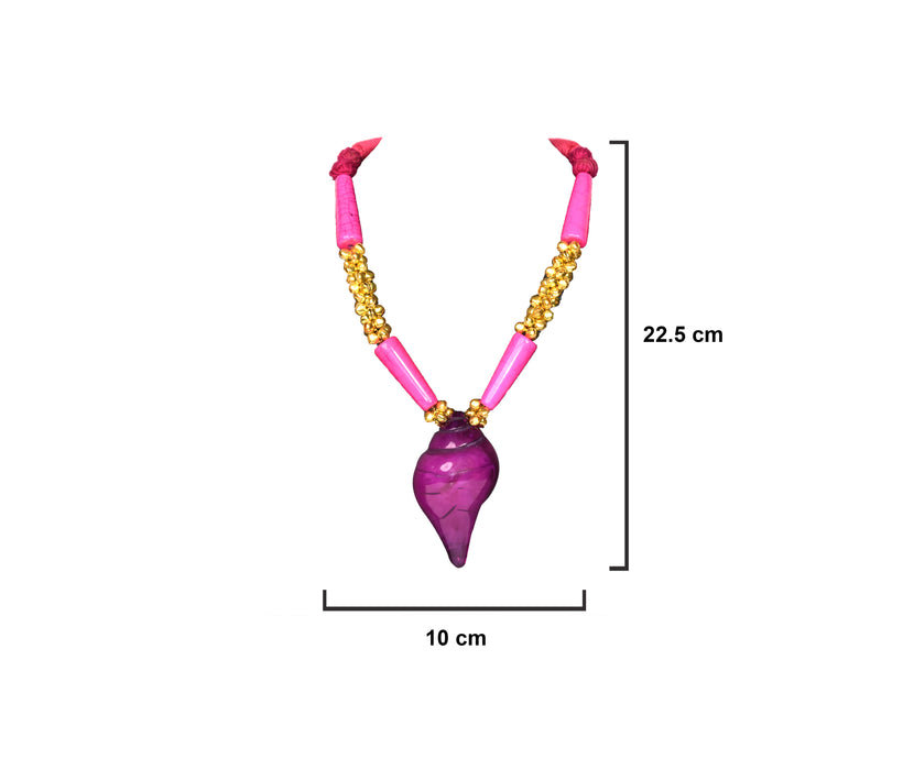 Chemical Beaded Fashion Designed Pendant Necklace for Women and Girls-UFH309