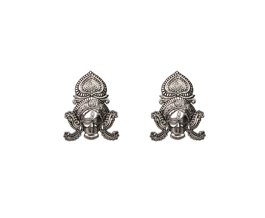 Oxidised Stud Earrings for Women and Girls-UFH327