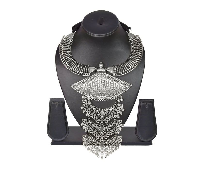 Oxidised Handmade Choker Necklace for Women and Girls-UFH317