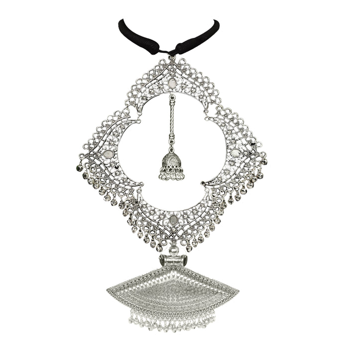 Oxidised Handmade Boho Design Choker Necklace for Women and Girls-UFH306